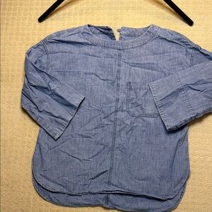 J. Crew Blue Chambray Top